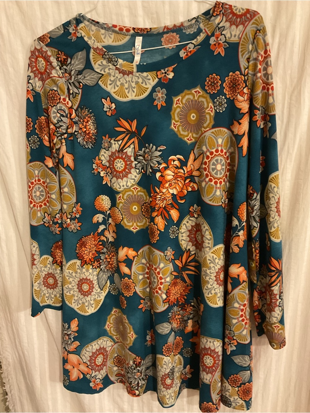 Womens Long Sleeve Western Style Boot Scooting Dress Sz.S